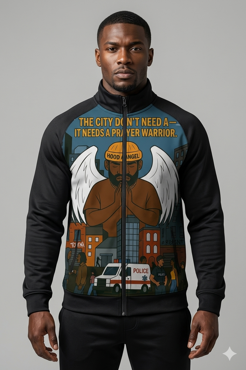 Hood Angel Gym Wear Jacket – Faith Meets Strength
