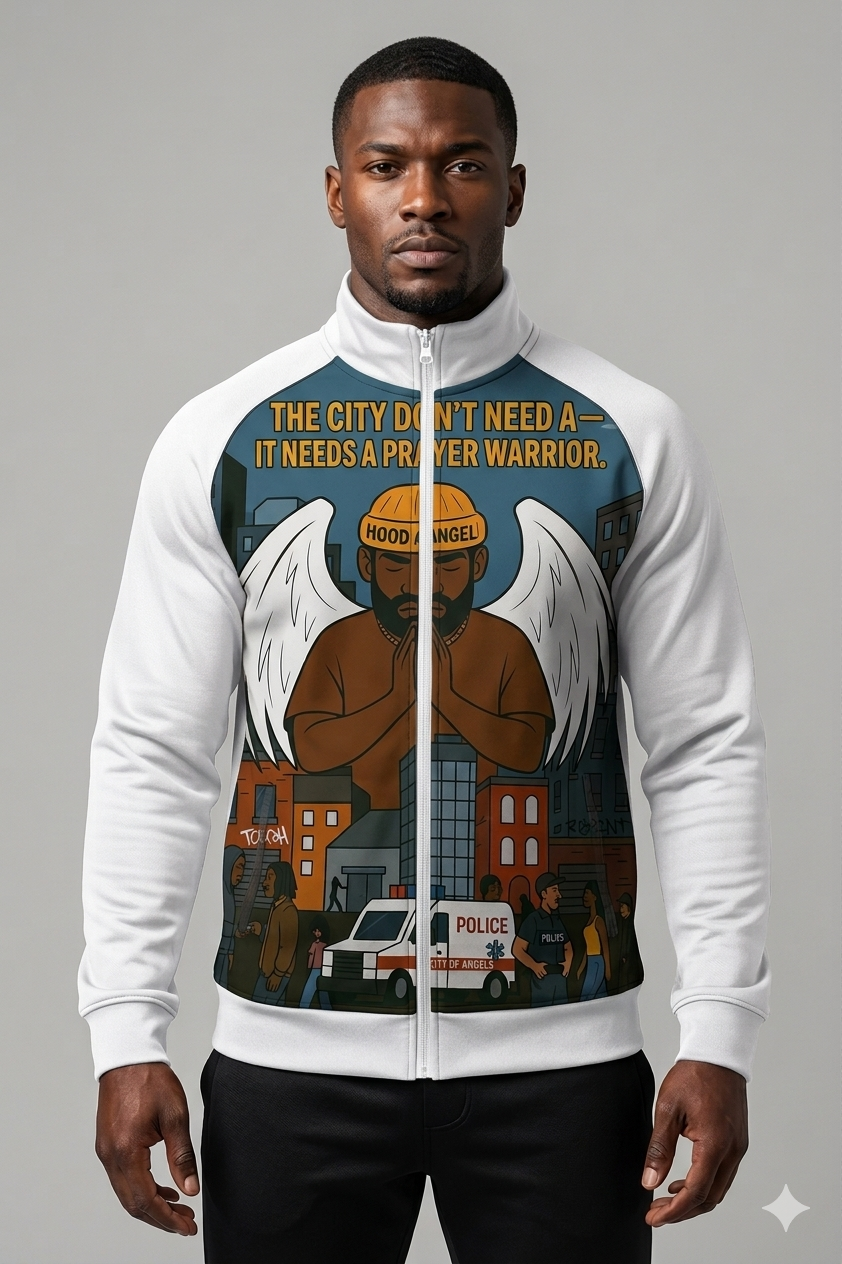 Hood Angel Gym Wear Jacket – Faith Meets Strength