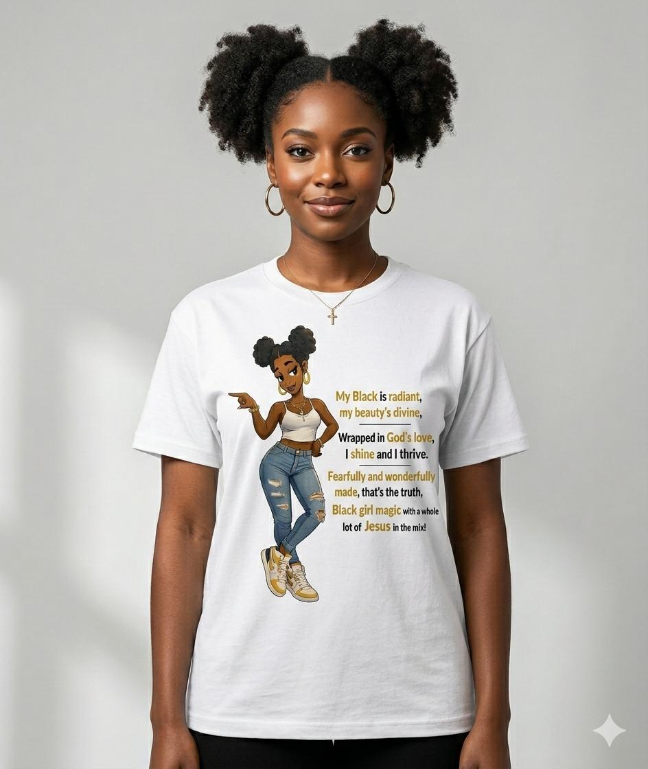 Black Girl Magic Faith Graphic T-Shirt