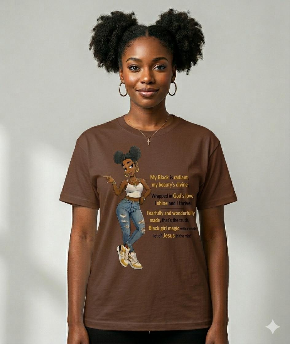Black Girl Magic Faith Graphic T-Shirt